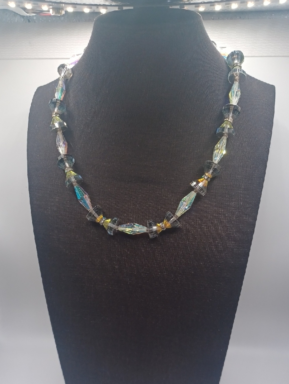 Vendome Crystal Half Cone and Bicone Choker Necklace - Picture 5 of 8